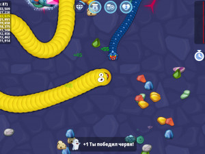 Игра Охота на Червей - Зона Змей ИО (Worm Hunt - Snake zone iO) — играть онлайн бесплатно (изображение №7)