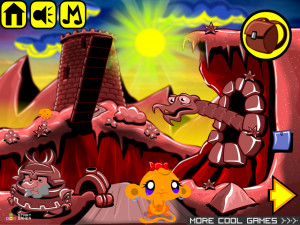 Игра Счастливая Обезьянка 574: Адские Врата (Monkey GO Happy Stage 574: Hells Gates) — играть онлайн бесплатно (изображение №2)