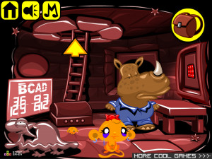 Игра Счастливая Обезьянка 574: Адские Врата (Monkey GO Happy Stage 574: Hells Gates) — играть онлайн бесплатно (изображение №6)