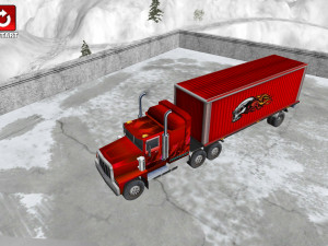 Игра Симулятор Полуприцепа: Заснеженные Горы (Semi Truck Snow Simulator) — играть онлайн бесплатно (изображение №2)