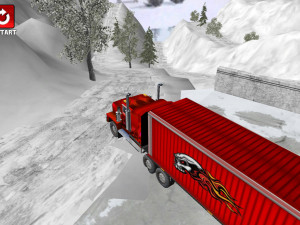 Игра Симулятор Полуприцепа: Заснеженные Горы (Semi Truck Snow Simulator) — играть онлайн бесплатно (изображение №3)