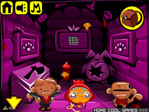 Игра Счастливая Обезьянка 575: Хэллоуин (Monkey GO Happy Stage 575: Halloween) — играть онлайн бесплатно (изображение №3)