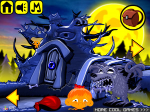 Игра Счастливая Обезьянка 576: Пробудить Зомби (Monkey GO Happy Stage 576: Awaken The Zombie) — играть онлайн бесплатно (изображение №3)