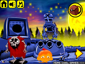 Игра Счастливая Обезьянка 576: Пробудить Зомби (Monkey GO Happy Stage 576: Awaken The Zombie) — играть онлайн бесплатно (изображение №4)