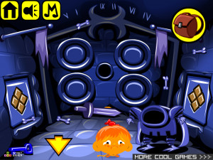 Игра Счастливая Обезьянка 576: Пробудить Зомби (Monkey GO Happy Stage 576: Awaken The Zombie) — играть онлайн бесплатно (изображение №5)