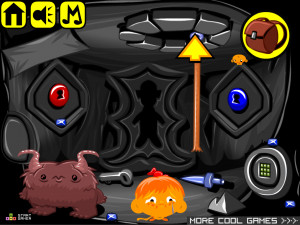 Игра Счастливая Обезьянка 580: Золото Йети (Monkey GO Happy Stage 580: Yeti Gold) — играть онлайн бесплатно (изображение №7)