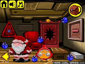 Игра Счастливая Обезьянка 583: Рождественская Обезьяна Санта-Клауса (Monkey GO Happy Stage 583: Christmas Santa Egg Nog Monkey) — играть онлайн бесплатно (изображение №3)