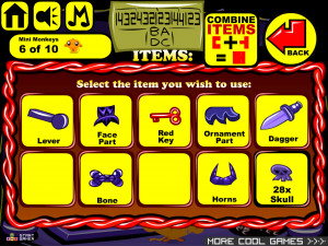 Игра Счастливая Обезьянка 584: Адское Сокровище (Monkey GO Happy Stage 584: Hells Treasure) — играть онлайн бесплатно (изображение №6)