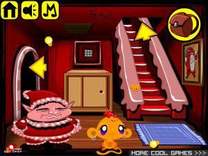 Игра Счастливая Обезьянка 586: Молоко и Печенье (Monkey GO Happy Stage 586: Milk And Cookies) — играть онлайн бесплатно (изображение №4)