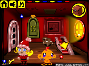 Игра Счастливая Обезьянка 586: Молоко и Печенье (Monkey GO Happy Stage 586: Milk And Cookies) — играть онлайн бесплатно (изображение №5)