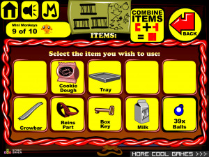 Игра Счастливая Обезьянка 586: Молоко и Печенье (Monkey GO Happy Stage 586: Milk And Cookies) — играть онлайн бесплатно (изображение №7)