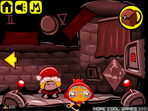 Игра Счастливая Обезьянка 588: Рождественский Замок (Monkey GO Happy Stage 588: Christmas Castle) — играть онлайн бесплатно (изображение №6)