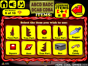 Игра Счастливая Обезьянка 588: Рождественский Замок (Monkey GO Happy Stage 588: Christmas Castle) — играть онлайн бесплатно (изображение №7)