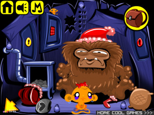 Игра Счастливая Обезьянка 590: Рождественская Радуга (Monkey GO Happy Stage 590: Christmas Rainbow) — играть онлайн бесплатно (изображение №6)