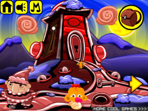 Игра Счастливая Обезьянка 592: Секретный Санта (Monkey GO Happy Stage 592: Secret Santa) — играть онлайн бесплатно (изображение №2)