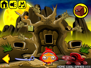 Игра Счастливая Обезьянка 594: Сокровище Дерева (Monkey GO Happy Stage 594: Tree Treasure) — играть онлайн бесплатно (изображение №3)