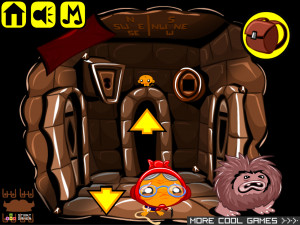 Игра Счастливая Обезьянка 596: Потерянный Руль (Monkey GO Happy Stage 596: The Lost Wheel) — играть онлайн бесплатно (изображение №4)