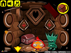 Игра Счастливая Обезьянка 596: Потерянный Руль (Monkey GO Happy Stage 596: The Lost Wheel) — играть онлайн бесплатно (изображение №5)