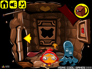 Игра Счастливая Обезьянка 596: Потерянный Руль (Monkey GO Happy Stage 596: The Lost Wheel) — играть онлайн бесплатно (изображение №7)