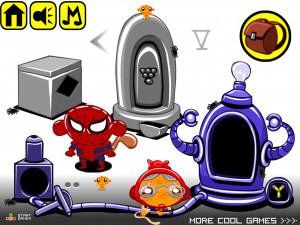 Игра Счастливая Обезьянка 599: Обезьянья Вселенная (Monkey GO Happy Stage 599: Monkeyverse) — играть онлайн бесплатно (изображение №2)