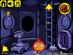 Игра Счастливая Обезьянка 600: Робо Башня (Monkey GO Happy Stage 600: Robo Tower) — играть онлайн бесплатно (изображение №3)