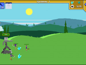 Игра Нуб Против Про Стик Вар (Noob vs Pro Stick War) — играть онлайн бесплатно (изображение №2)