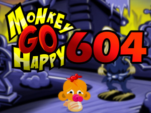 Игра Счастливая Обезьянка 604: Надгробное Сокровище (Monkey GO Happy Stage 604: Tombstone Treasure) — играть онлайн бесплатно (изображение №1)