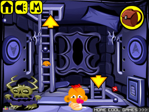 Игра Счастливая Обезьянка 604: Надгробное Сокровище (Monkey GO Happy Stage 604: Tombstone Treasure) — играть онлайн бесплатно (изображение №4)