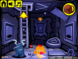 Игра Счастливая Обезьянка 604: Надгробное Сокровище (Monkey GO Happy Stage 604: Tombstone Treasure) — играть онлайн бесплатно (изображение №6)