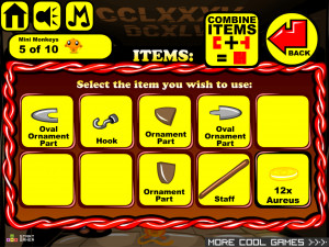 Игра Счастливая Обезьянка 605: Весна в Долине Гномов (Monkey GO Happy Stage 605: Old and new Pompeii in 79 AD Springtime in the valley of the gnomes) — играть онлайн бесплатно (изображение №4)