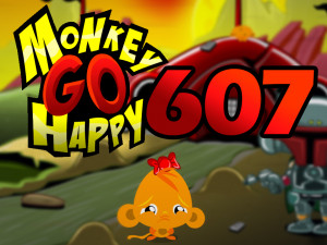 Игра Счастливая Обезьянка 607: Монкелориан и Монке Фетт (Monkey GO Happy Stage 607: Monkelorian and Monke Fett) — играть онлайн бесплатно (изображение №1)