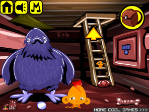 Игра Счастливая Обезьянка 610: Огненное Лицо (Monkey GO Happy Stage 610: Fire Face) — играть онлайн бесплатно (изображение №5)