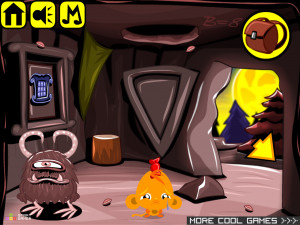 Игра Счастливая Обезьянка 610: Огненное Лицо (Monkey GO Happy Stage 610: Fire Face) — играть онлайн бесплатно (изображение №7)