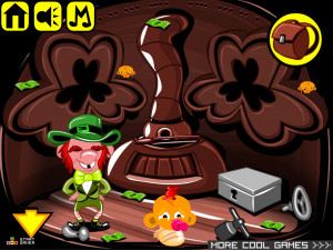 Игра Счастливая Обезьянка 611: День Святого Патрика МакМанки (Monkey GO Happy Stage 611: St Patrick McMonkey's Day) — играть онлайн бесплатно (изображение №3)