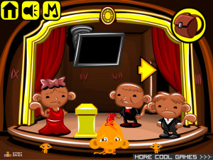 Игра Счастливая Обезьянка 613: Обезьяна Крадет Награды Академии (Monkey GO Happy Stage 613: Monkey Steals the Academy Awards) — играть онлайн бесплатно (изображение №2)