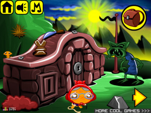 Игра Счастливая Обезьянка 618: Желтый Червь (Monkey GO Happy Stage 618: Yellow Worm) — играть онлайн бесплатно (изображение №2)