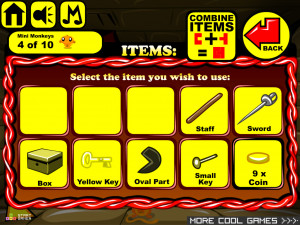 Игра Счастливая Обезьянка 619: Зорро  (Monkey GO Happy Stage 619: Monkey Zorro, The Masked Swordsman) — играть онлайн бесплатно (изображение №4)