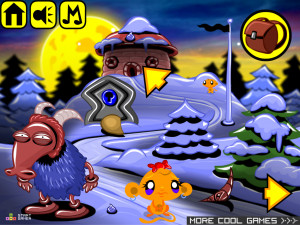 Игра Счастливая Обезьянка 620: Что за Дверью (Monkey GO Happy Stage 620: What's Behind The Door) — играть онлайн бесплатно (изображение №2)