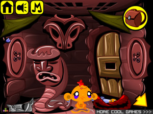 Игра Счастливая Обезьянка 620: Что за Дверью (Monkey GO Happy Stage 620: What's Behind The Door) — играть онлайн бесплатно (изображение №4)