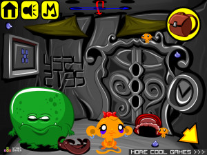 Игра Счастливая Обезьянка 620: Что за Дверью (Monkey GO Happy Stage 620: What's Behind The Door) — играть онлайн бесплатно (изображение №7)