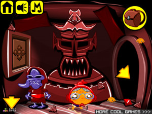 Игра Счастливая Обезьянка 622: Сокровище Монстров (Monkey GO Happy Stage 622: Monster Treasure) — играть онлайн бесплатно (изображение №5)