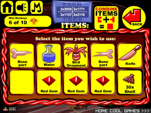 Игра Счастливая Обезьянка 622: Сокровище Монстров (Monkey GO Happy Stage 622: Monster Treasure) — играть онлайн бесплатно (изображение №7)