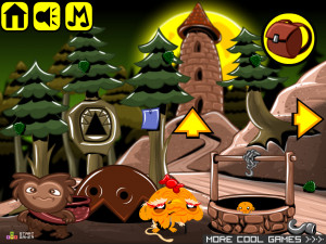 Игра Счастливая Обезьянка 624: Побег из Леса (Monkey GO Happy Stage 624: Escape The Forest) — играть онлайн бесплатно (изображение №2)