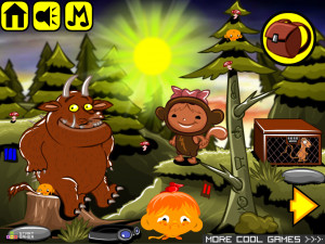 Игра Счастливая Обезьянка 625: Волшебный Лес Альтернативная Реальность (Monkey GO Happy Stage 625: Magical Forest Alternate reality Clash of the Krakon Totans) — играть онлайн бесплатно (изображение №2)