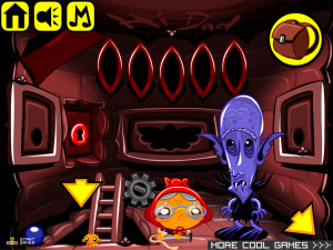 Игра Счастливая Обезьянка 626: Освободите Огненного Червя (Monkey GO Happy Stage 626: Free The Fire Worm) — играть онлайн бесплатно (изображение №3)