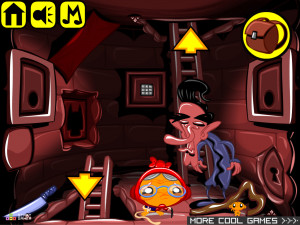 Игра Счастливая Обезьянка 626: Освободите Огненного Червя (Monkey GO Happy Stage 626: Free The Fire Worm) — играть онлайн бесплатно (изображение №5)