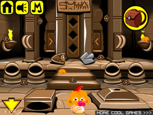 Игра Счастливая Обезьянка 627: Древние Египетские Пирамиды Мумия (Monkey GO Happy Stage 627: Ancient Egypt's Pyramids Mummy) — играть онлайн бесплатно (изображение №3)