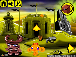 Игра Счастливая Обезьянка 628: Освободить Огненного Дракона (Monkey GO Happy Stage 628: Free The Fire Dragon) — играть онлайн бесплатно (изображение №3)