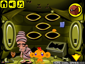 Игра Счастливая Обезьянка 628: Освободить Огненного Дракона (Monkey GO Happy Stage 628: Free The Fire Dragon) — играть онлайн бесплатно (изображение №4)