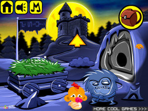 Игра Счастливая Обезьянка 630: Освободите Огненную Утку (Monkey GO Happy Stage 630: Free The Fire Ostrich Duck) — играть онлайн бесплатно (изображение №2)